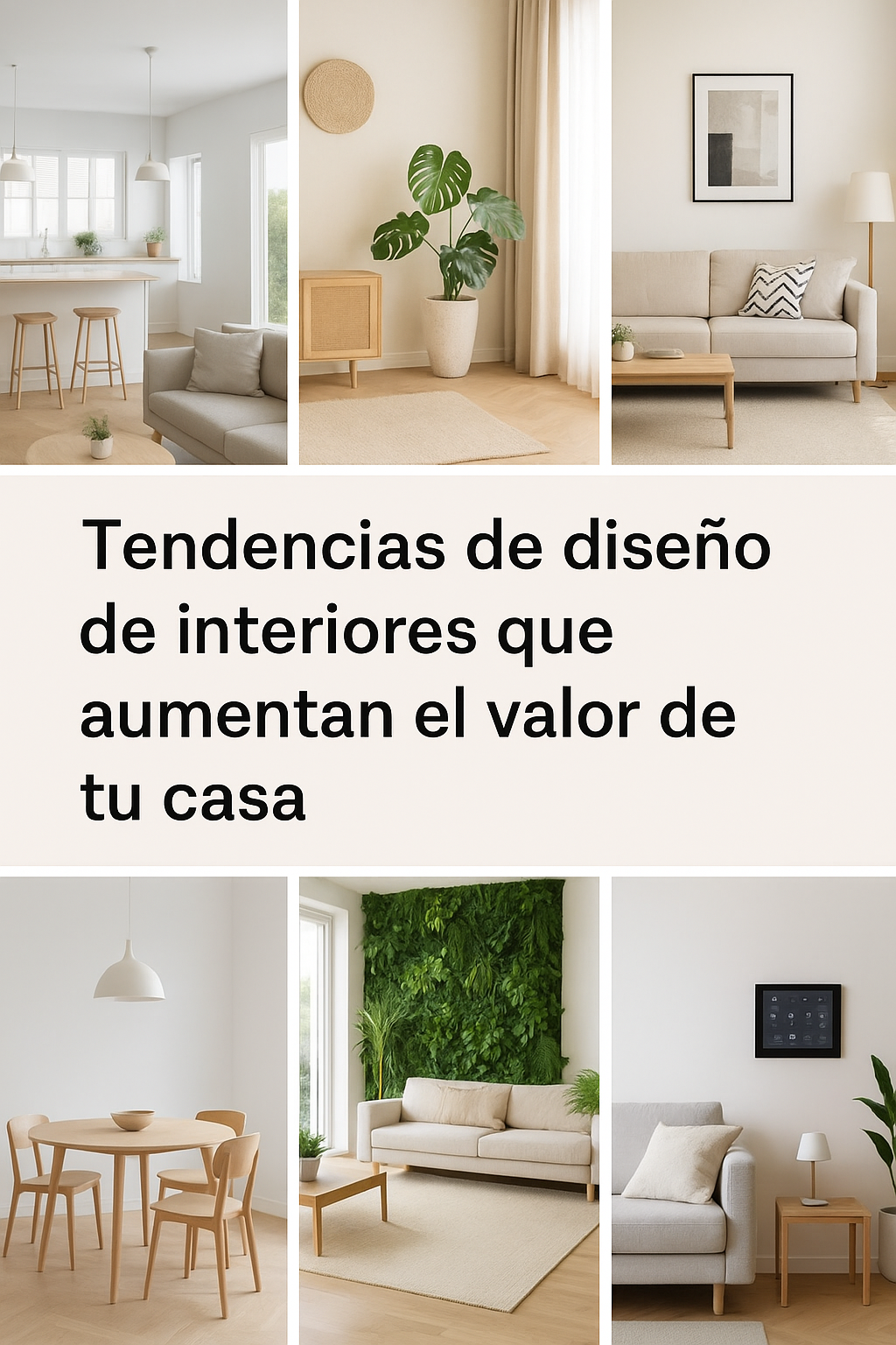 Tendencias de diseño de interiores que aumentan el valor de tu casa