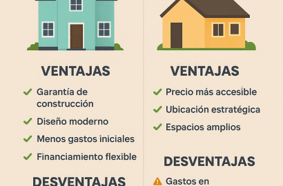 ¿Qué es mejor: comprar una casa nueva o una usada?