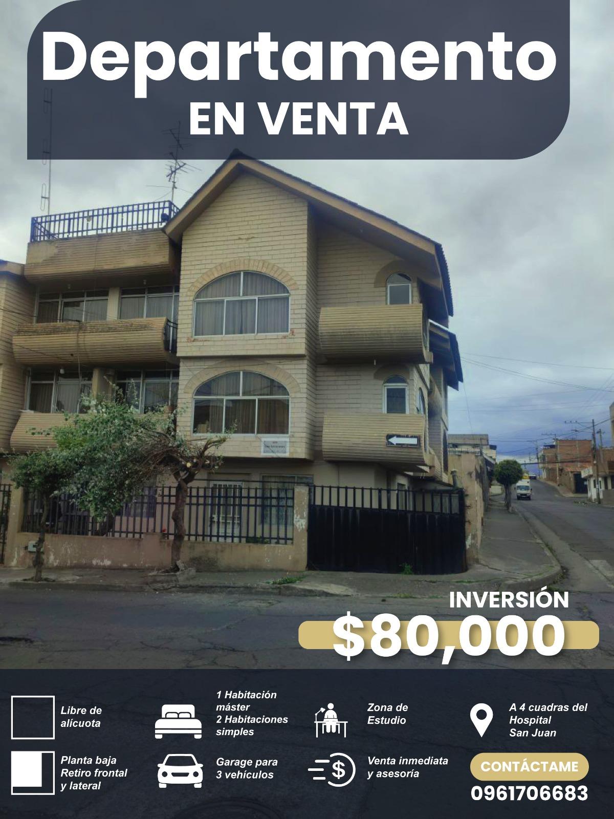 DEPARTAMENTO EN VENTA-CENTRO